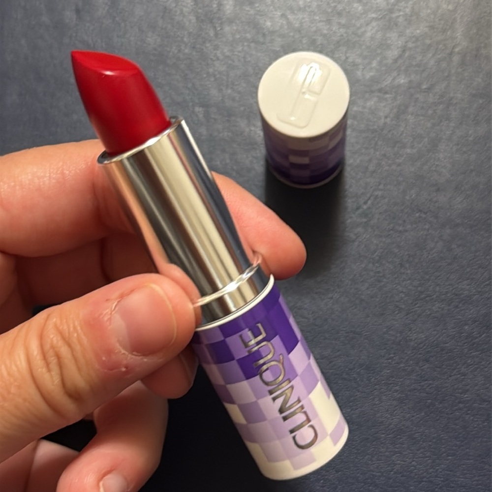 CLINIQUE Pop Lip Color Lipstick + Primer Cherry Pop NEW - Picture 6 of 8